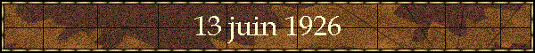 13 juin 1926