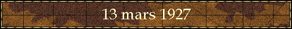 13 mars 1927