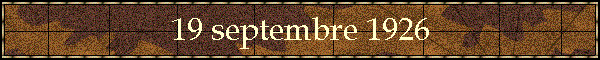 19 septembre 1926