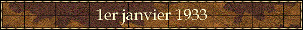 1er janvier 1933