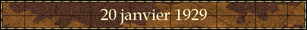 20 janvier 1929