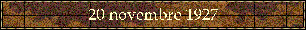 20 novembre 1927