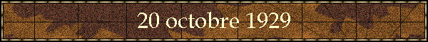 20 octobre 1929