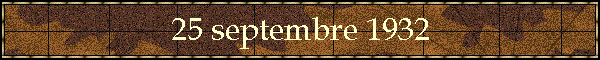 25 septembre 1932