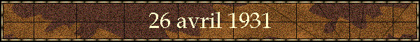 26 avril 1931