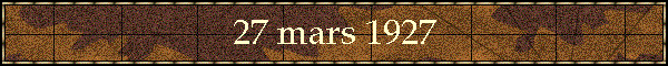 27 mars 1927