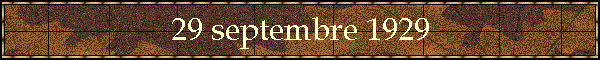 29 septembre 1929