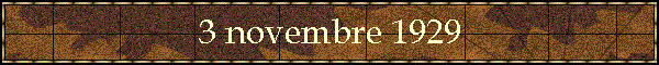 3 novembre 1929
