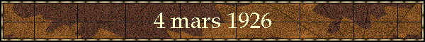 4 mars 1926