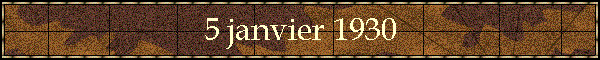 5 janvier 1930