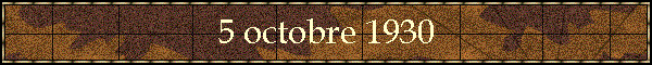 5 octobre 1930