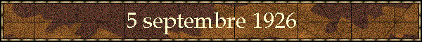 5 septembre 1926