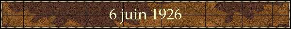6 juin 1926
