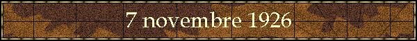 7 novembre 1926