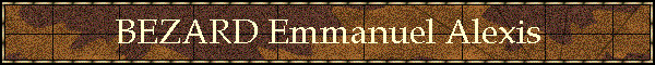 BEZARD Emmanuel Alexis