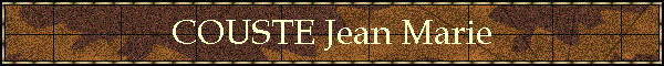 COUSTE Jean Marie