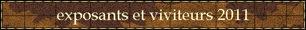 exposants et viviteurs 2011