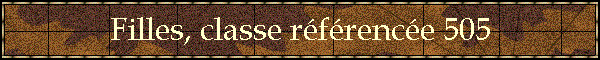 Filles, classe rfrence 505
