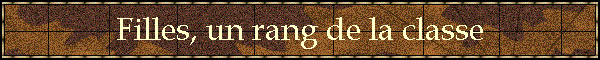Filles, un rang de la classe