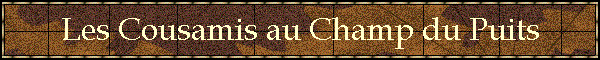 Les Cousamis au Champ du Puits