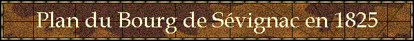 Plan du Bourg de Svignac en 1825