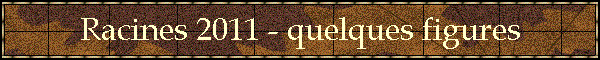 Racines 2011 - quelques figures