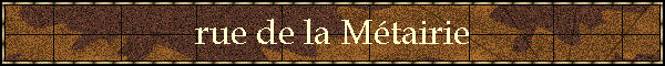 rue de la Mtairie